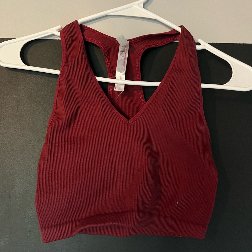 FP movement cropped tank top/sports bra